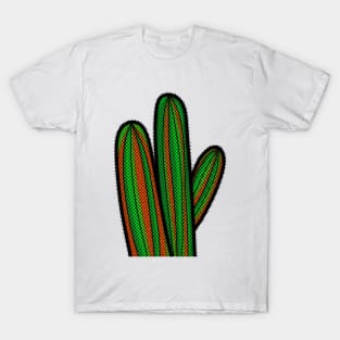 Halftone Green Cactus T-Shirt